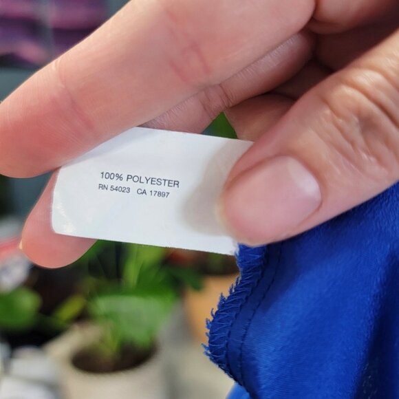 Gap Elegant Sapphire Pleated Tank Top with Button Accents | Size: Small - Picture 6 of 6